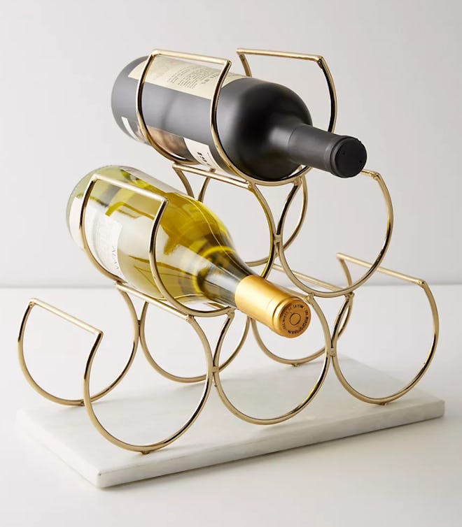  Marble Wine Rack in Gold