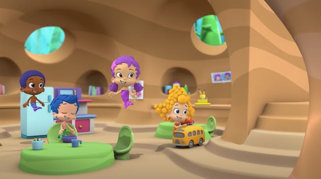 2 year olds will relate to The Bubble Guppies in class