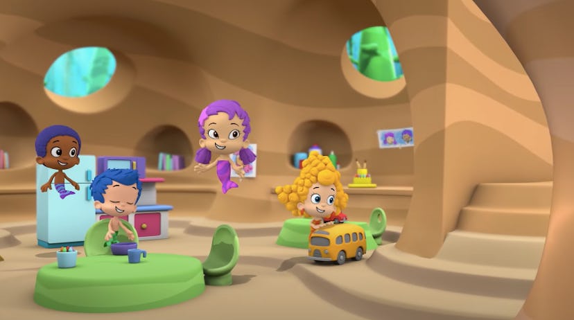 2 year olds will relate to The Bubble Guppies in class