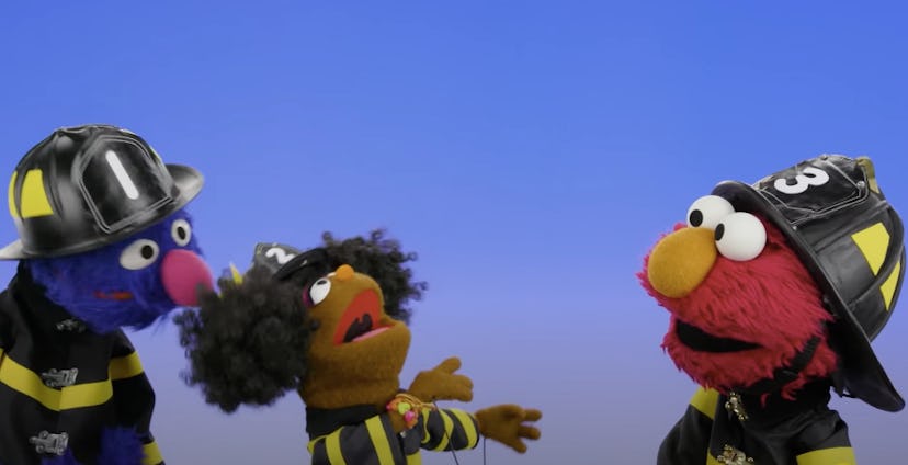 Elmo and friends dance on classic toddler TV show 'Sesame Street'