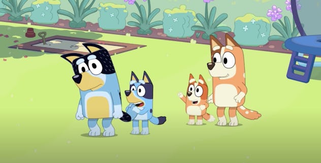 The characters of 'Bluey', a show for 2 year olds