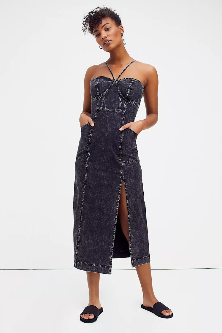 Luanna Denim Midi Dress