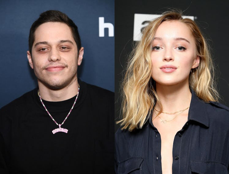 Collage of Pete Davidson and Phoebe Dynevor