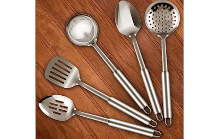 Utopia Kitchen Stainless Steel Cooking Utensil Set (5 Pieces)