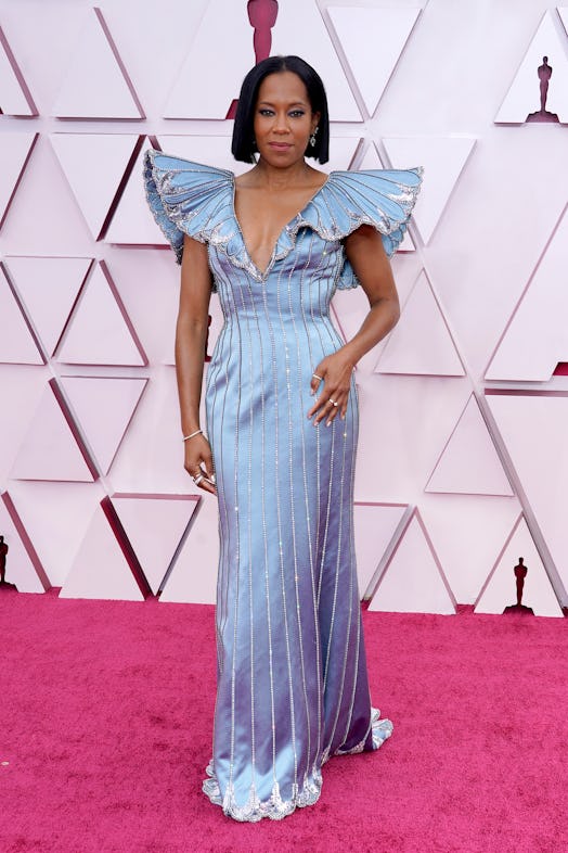 Regina King attends the 93rd Annual Academy Awards at Union Station on April 25, 2021 in Los Angeles...
