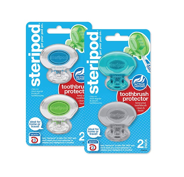 Steripod Clip-On Toothbrush Protector (2-Pack)