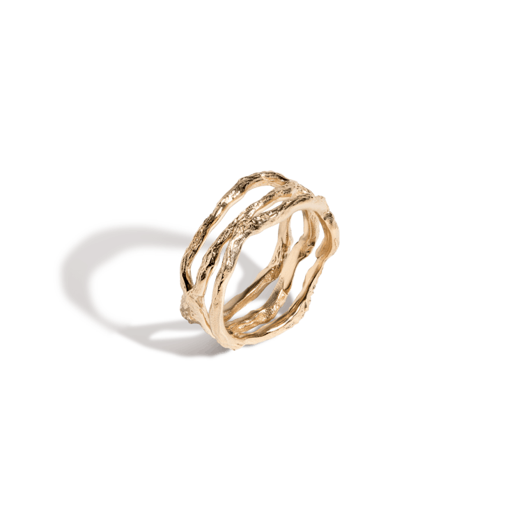 Venus Tri Gold Ring