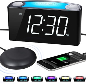 ROCAM Extra Loud Alarm Clock with Bed Shaker