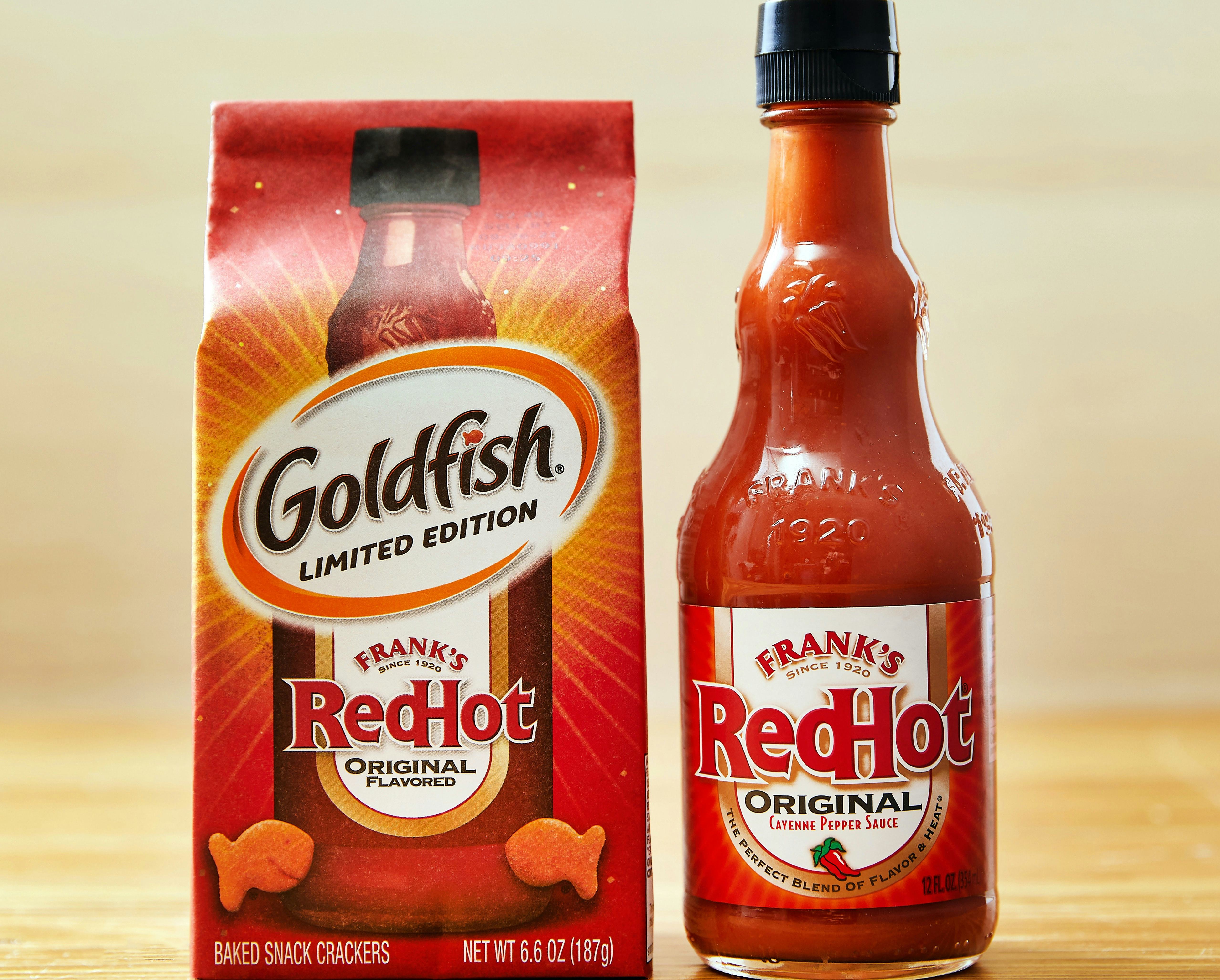These Goldfish Frank's RedHot SauceFlavored Crackers Are Seriously Fire