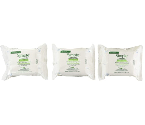 Simple Micellar Makeup Remover Wipes (3 Pack)