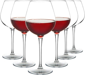 MICHLEY Unbreakable Red Wine Glasses 17 oz (6-Pack)