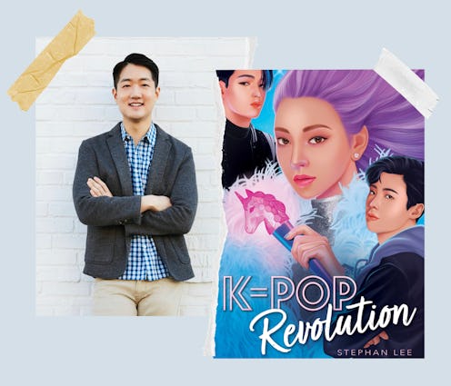 Author Stephan Lee with the cover of his book, 'K-Pop Revolution.'