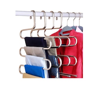 DOIOWN S-Type Stainless Steel Clothes Hangers (3-Pack)