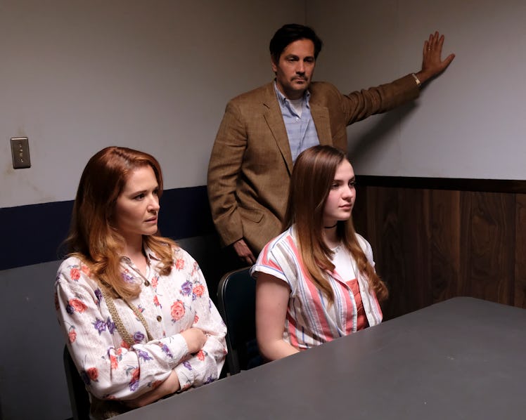 SARAH DREW, CHIARA AURELIA, and MICHAEL LANDES in Freeform's 'Cruel Summer' also on Hulu