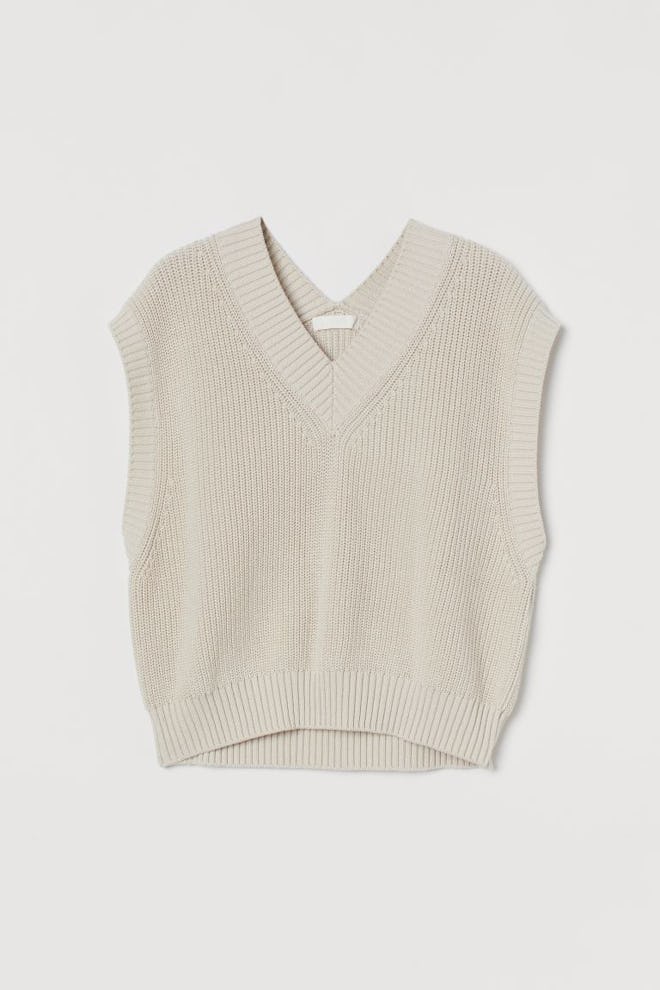 Rib-Knit Sweater Vest