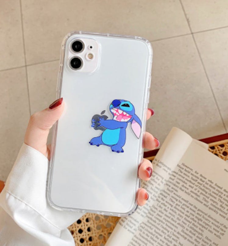 Disney Stitch Clear Soft Phone Case For iPhone