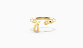 Open Love Letters Ring