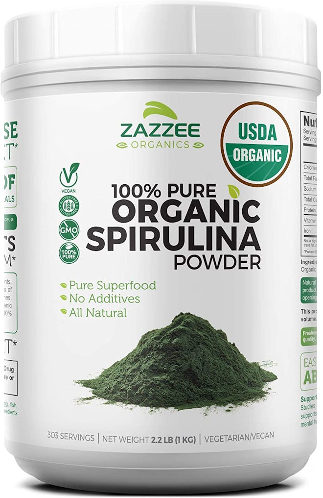 Zazzee 100% Pure Organic Spirulina Powder (35.2 Oz.)