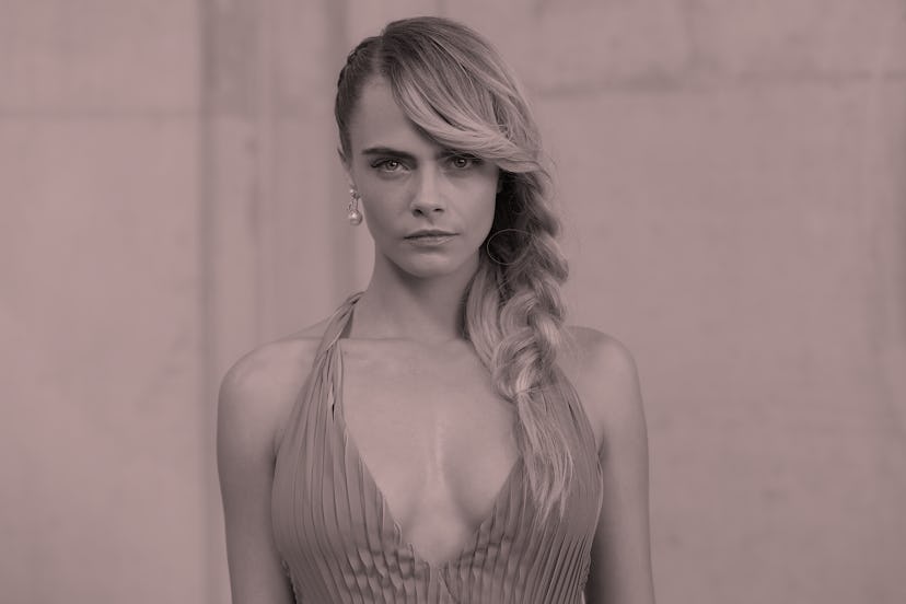 Cara Delevingne attends the Christian Dior show as part of the Paris Fashion Week Womenswear Fall/Wi...