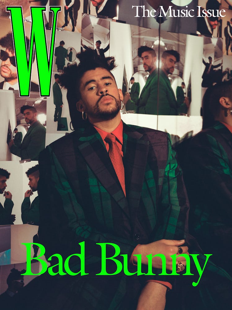 Bad Bunny on the cover of W magazine