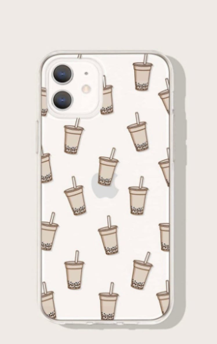 Cute Aesthetic Bubble Tea Clear iPhone Case