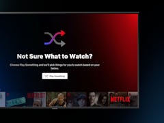 Netflix's Play Something feature recommends things for you to watch based on your taste.