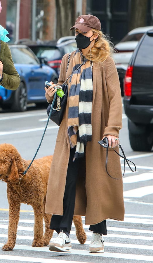 Ryan Reynolds, Blake Lively and their daughter are seen on April 27, 2021 in New York City. 