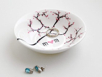 Cherry Blossom Branch Jewelry Bowl