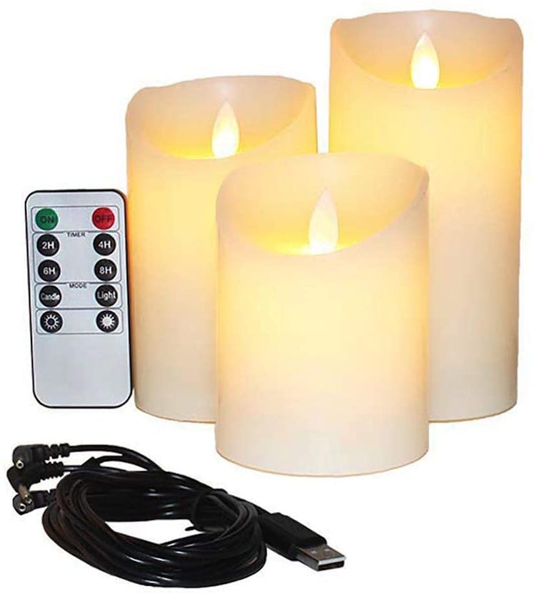 Autbye Flameless Candles (Set Of 3)