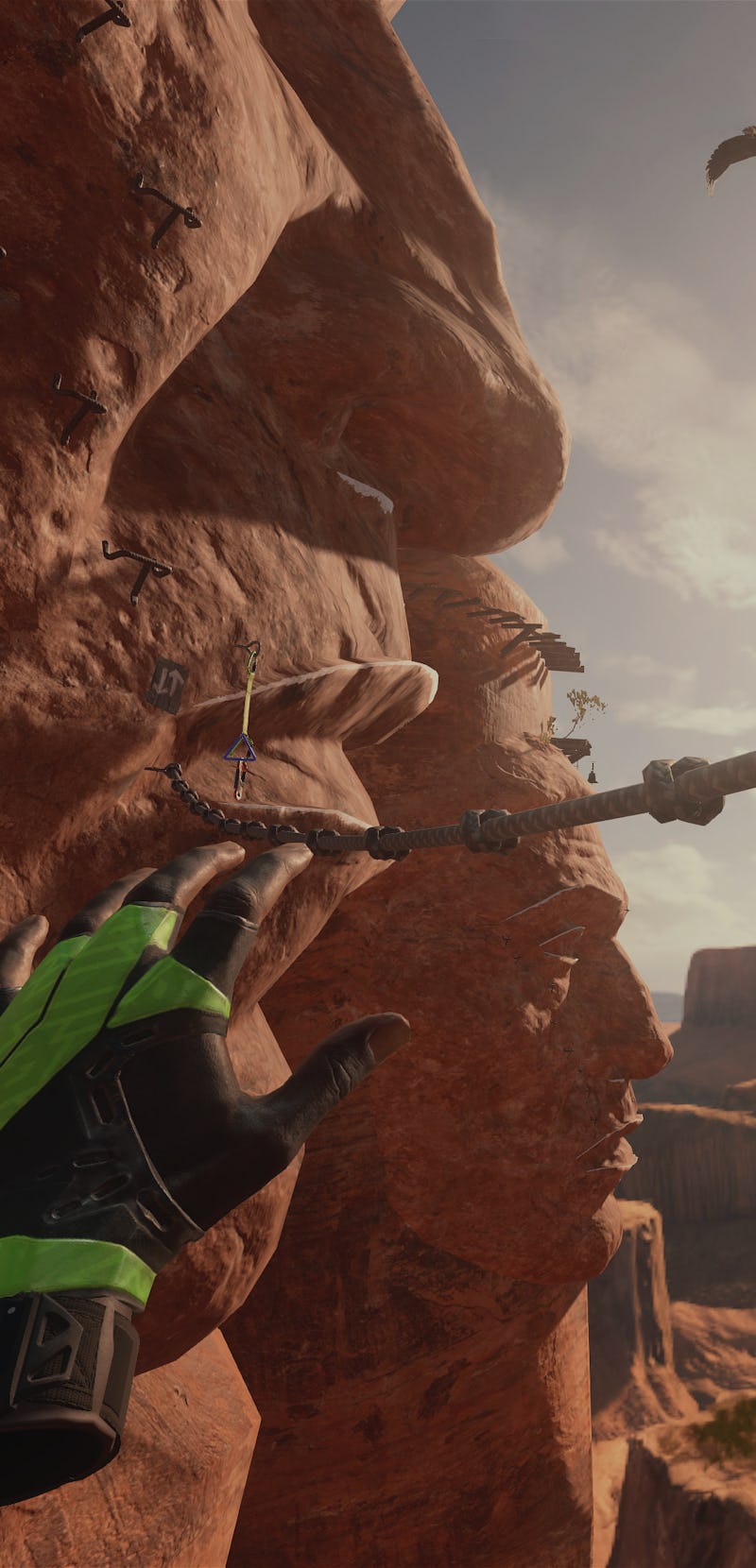 screenshot of hands reaching for rope from the climb 2