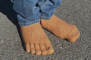 What's the creepiest shoe you can buy? It's one that looks like real feet.