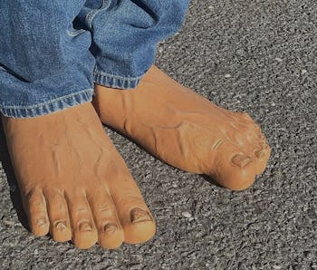 What's the creepiest shoe you can buy? It's one that looks like real feet.