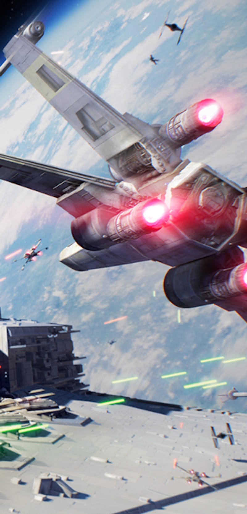 Space combat in Star Wars Squadrons