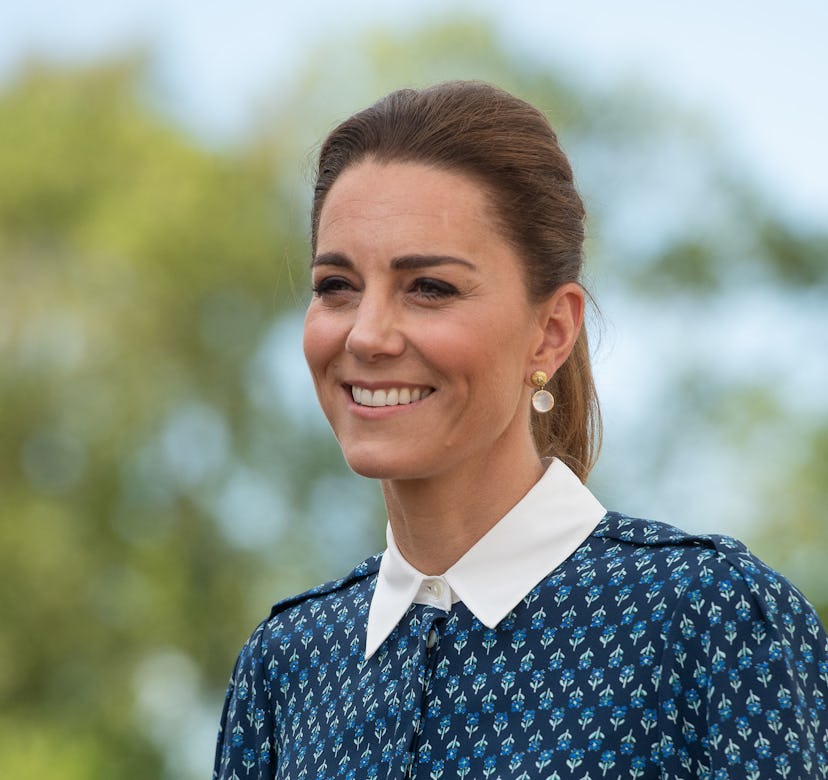 Catherine, Duchess of Cambridge visits Queen Elizabeth Hospital in King's Lynn as part of the NHS bi...