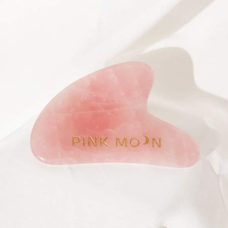 Pink Moon Rose Quartz Gua Sha Facial Tool 