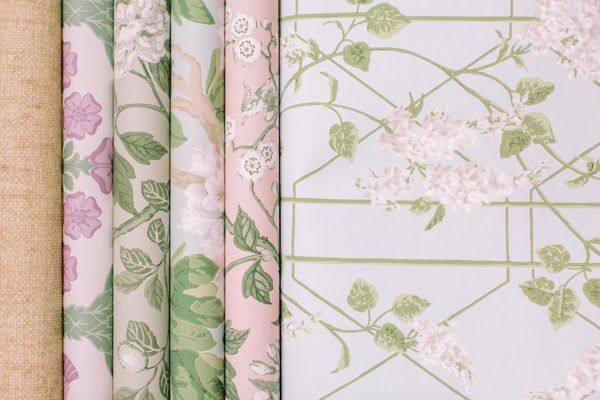 Wisteria in Stone, Olive & Duck Egg