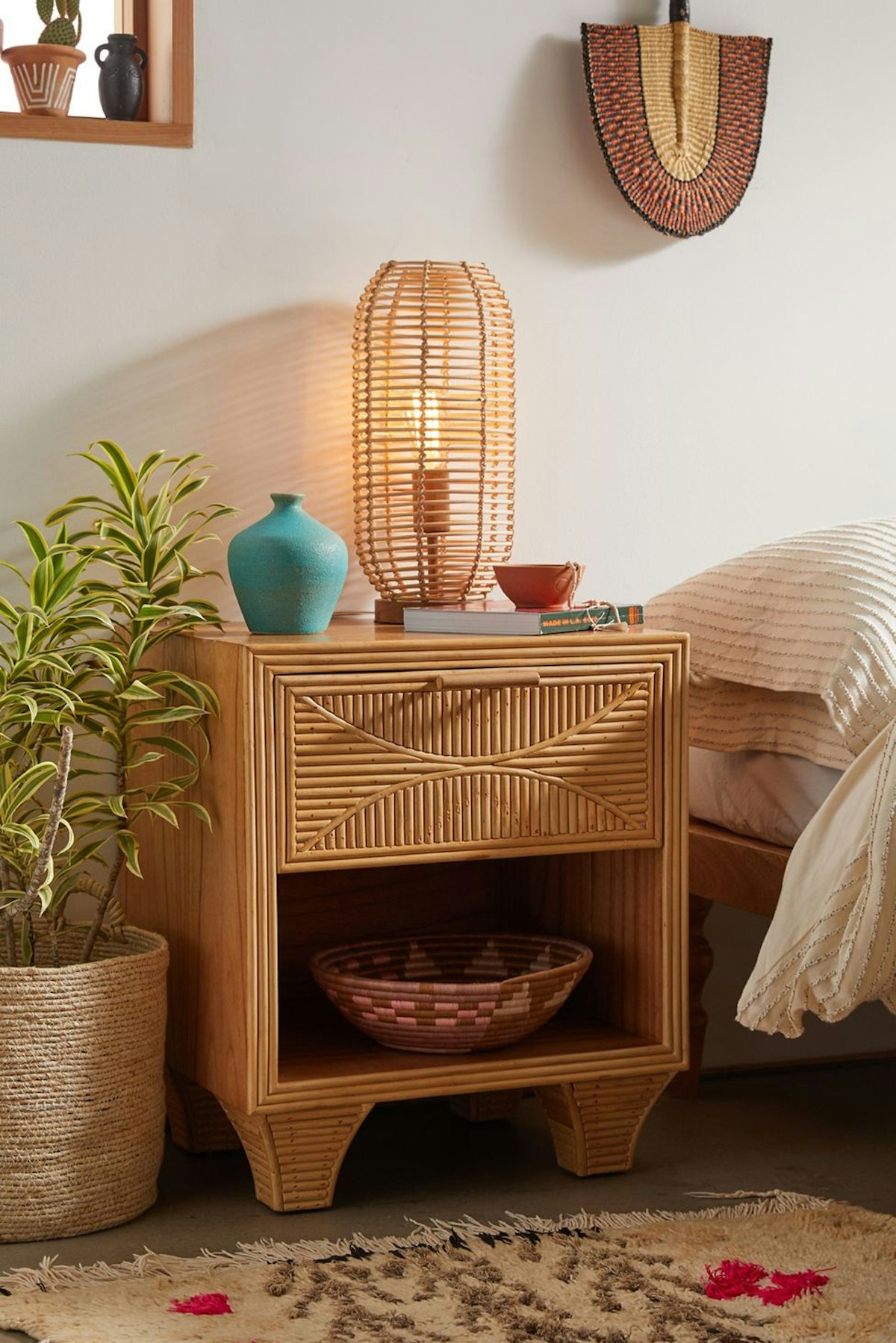 Caroline Rattan Nightstand