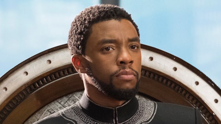 An insert from 'Black Panther' with Chadwick Boseman
