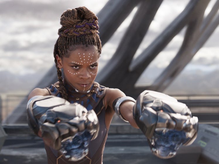 An insert from 'Black Panther' with Shuri portrayed by Letitia Wright