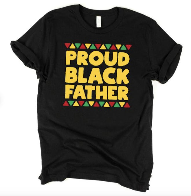 HellaMelanin Proud Black Father T-Shirt