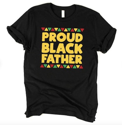 HellaMelanin Proud Black Father T-Shirt