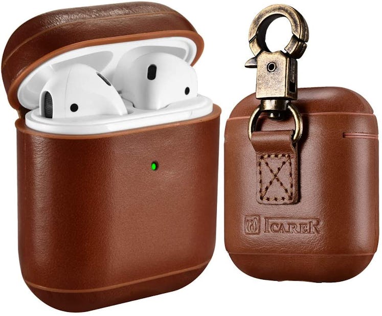 ICARER Genuine Leather AirPod case