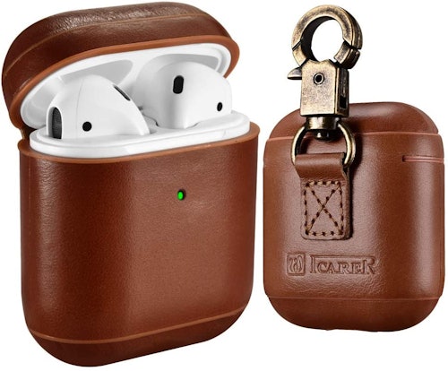 ICARER Genuine Leather AirPod case