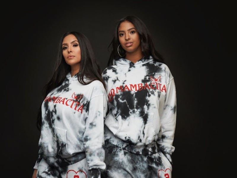 Vanessa Bryant and Natalia Bryant wearing Mambacita