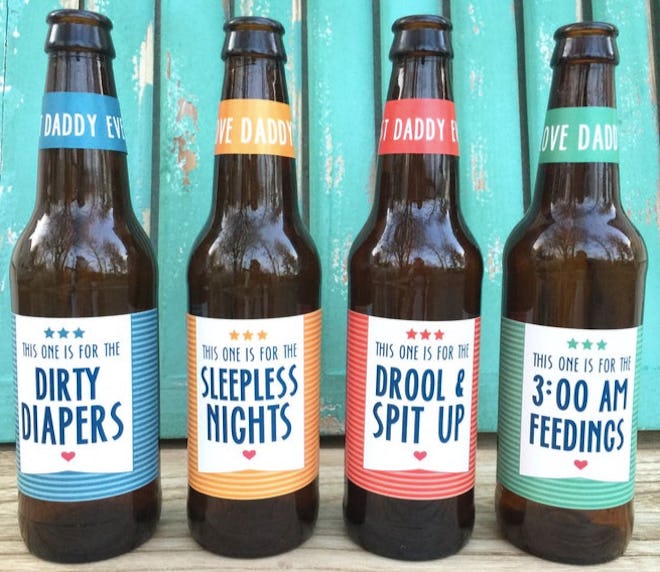 PaprikaPaperie First Time Dad Beer Labels