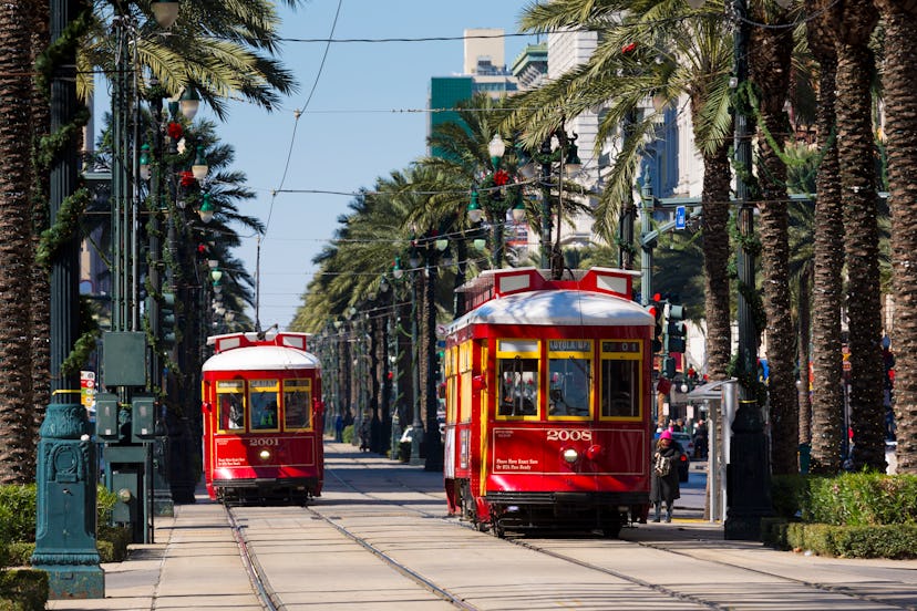 Public transit trains in New Orleans