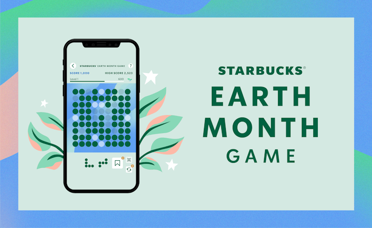 Starbucks' Earth Month Game prizes include free drinks for a year and an electric bike.