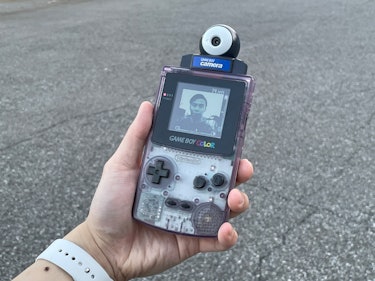 Game Boy Camera review: Selfie of Input Senior Reviews Editor Raymond Wong taken with Game Boy Camer...