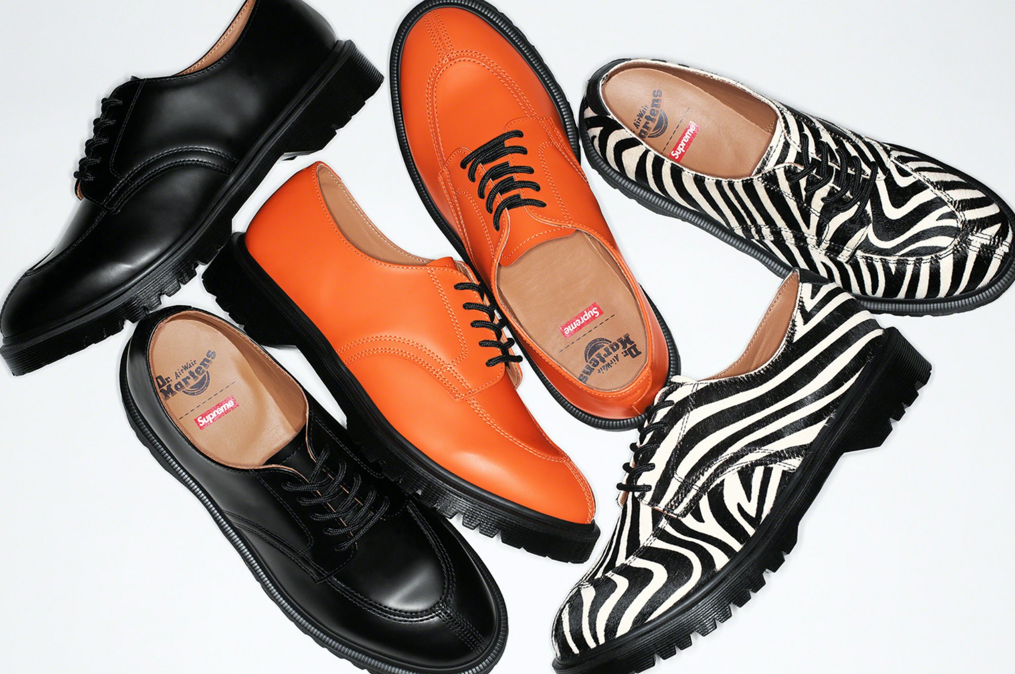 Supreme and Dr. Martens mix funk and punk to create the perfect summer shoe