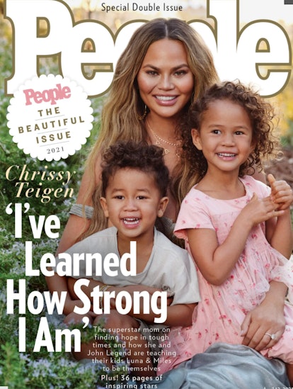 Chrissy Teigen and her kids grace the cover of People magazine. 